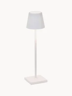 Lámparas De Mesa De Exterior|Lámparas De Techo>Zafferano Lámpara de mesa LED regulable Poldina, portátil Blanco mate