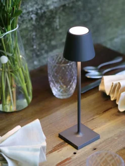 Best Lámpara de mesa LED regulable Poldina, portátil Lámparas De Mesa De Exterior|Lámparas De Techo