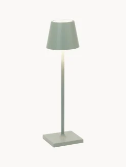 Lámparas De Mesa De Exterior|Lámparas De Techo>Zafferano Lámpara de mesa LED regulable Poldina, portátil Verde salvia mate
