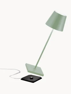 Lámparas De Mesa De Exterior|Lámparas De Techo></noscript>Zafferano Lámpara de mesa LED regulable Poldina, portátil Verde salvia mate