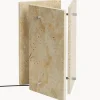 Best Lámpara de mesa LED regulable de travertino Oeste Lámparas De Mesa|Lámparas De Techo