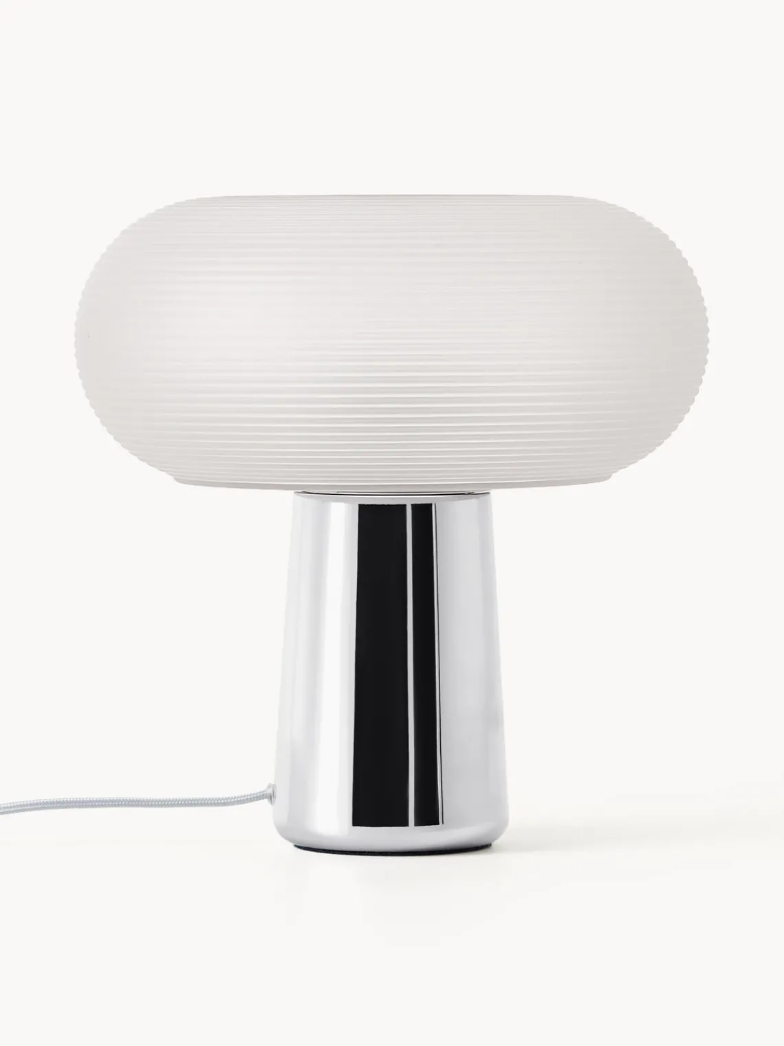 Lámparas De Mesa|Lámparas De Techo>Westwing Collection Lámpara de mesa Mariella Cromo, blanco