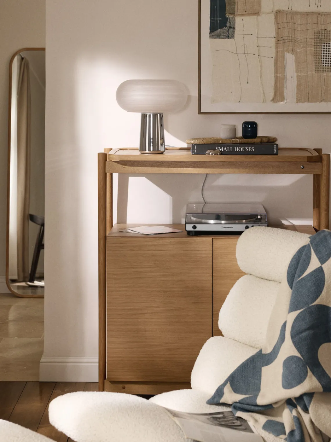 Lámparas De Mesa|Lámparas De Techo>Westwing Collection Lámpara de mesa Mariella Cromo, blanco