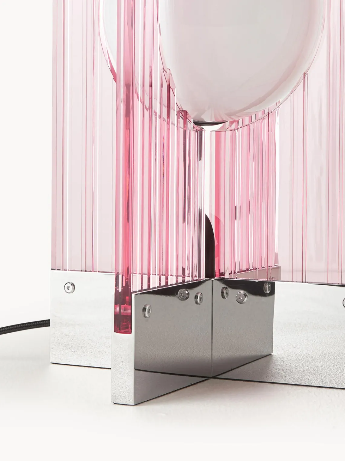 Lámparas De Mesa|Lámparas De Techo>Westwing Collection Lámpara de mesa Mills Rosa claro, plateado