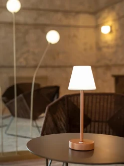 Lámparas De Mesa De Exterior|Lámparas De Mesa De Exterior>NewGarden Lámpara de mesa para exterior LED regulable táctil Lola, portátil Blanco, rosa