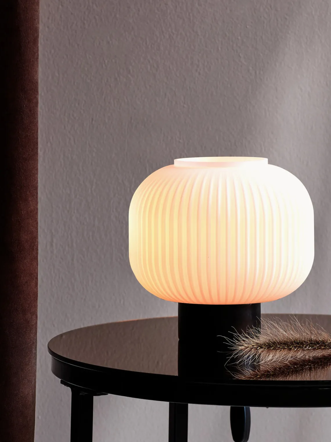 Lámparas De Mesa|Lámparas De Techo> Lámpara de mesa pequeña de vidrio opalino Charles