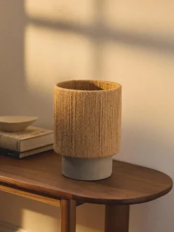 Outlet Lámpara de mesa pequeña de yute Galea Lámparas De Mesa|Lámparas De Techo