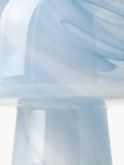 Lámparas De Mesa|Lámparas De Techo></noscript>Westwing Collection Lámpara de mesa pequeña en look mármol Talia Aspecto mármol azul claro