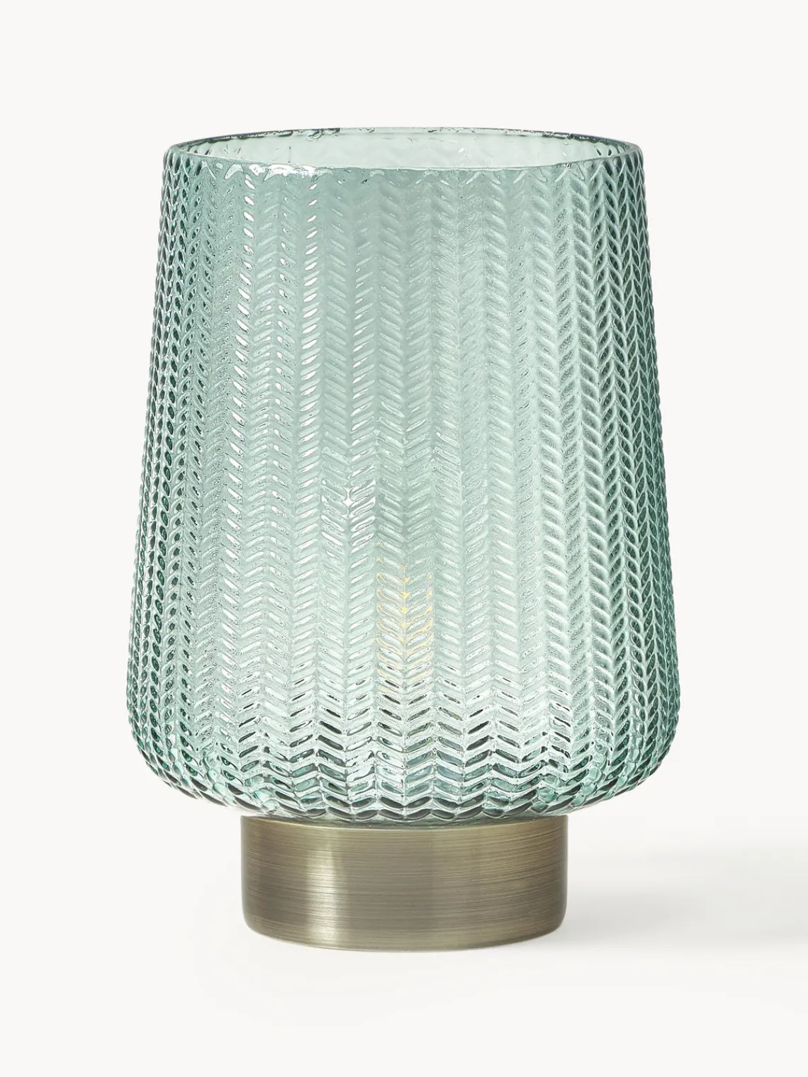 Lámparas De Mesa|Lámparas De Techo> Lámpara de mesa pequeña LED Pretty Glamour, con temporizador y portátil Verde menta, dorado