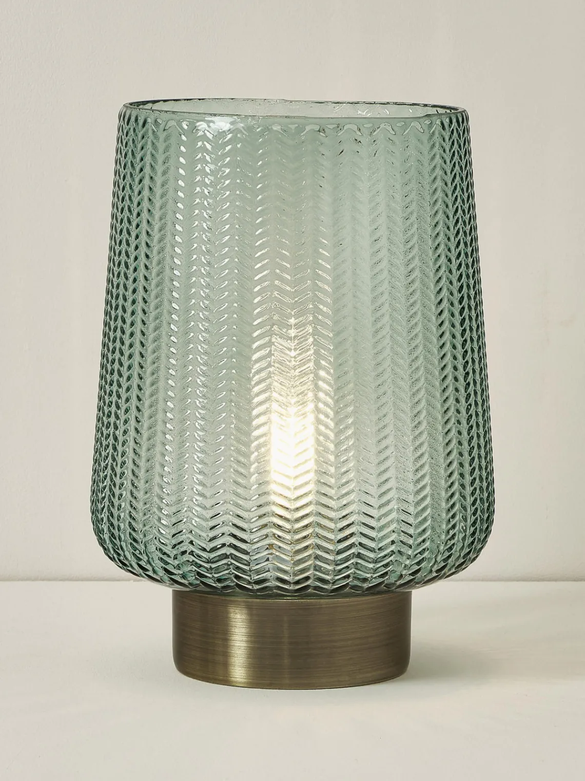 Lámparas De Mesa|Lámparas De Techo> Lámpara de mesa pequeña LED Pretty Glamour, con temporizador y portátil Verde menta, dorado