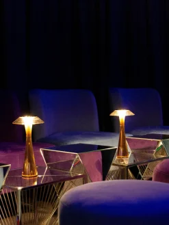 Lámparas De Mesa|Lámparas De Techo>Kartell Lámpara de mesa pequeña LED Space, portátil Dorado