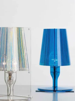 Lámparas De Mesa|Lámparas De Techo>Kartell Lámpara de mesa pequeña LED Take Azul transparente