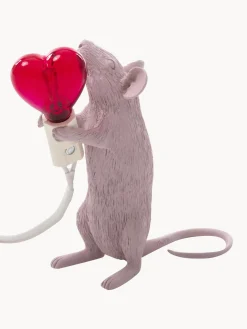 Lámparas De Mesa|Lámparas De Techo>SELETTI Lámpara de mesa pequeña LED Mouse, con puerto USB Rosa