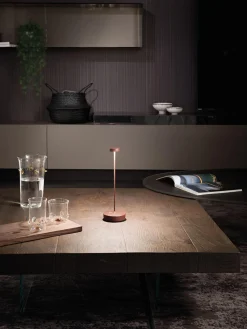 Lámparas De Mesa De Exterior|Lámparas De Mesa De Exterior>Zafferano Lámpara de mesa pequeña LED regulable Swap Pro, portátil