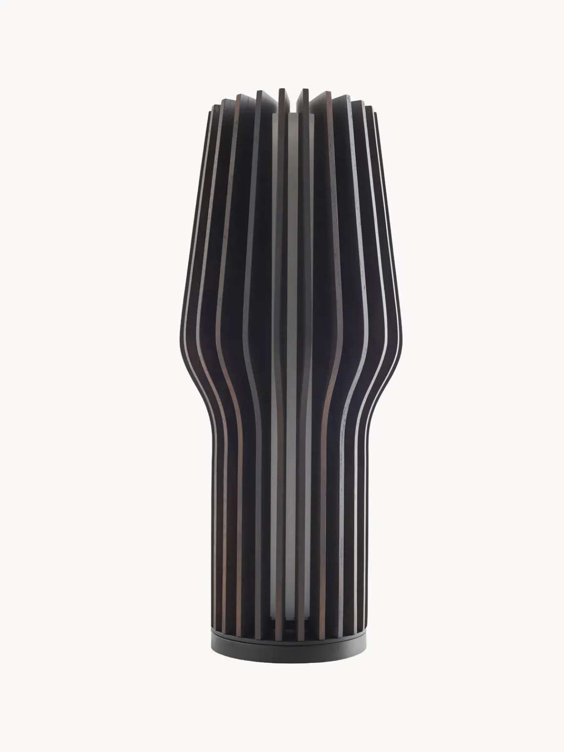 Lámparas De Mesa|Lámparas De Techo>Eva Solo Lámpara de mesa pequeña LED regulable Radiant, portátil Madera de roble, gris antracita pintado