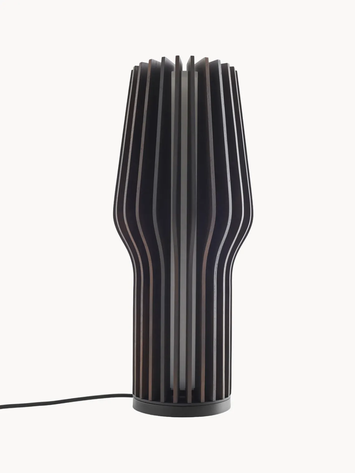 Lámparas De Mesa|Lámparas De Techo>Eva Solo Lámpara de mesa pequeña LED regulable Radiant, portátil Madera de roble, gris antracita pintado