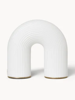 Lámparas De Mesa|Lámparas De Techo>Ferm Living Lámpara de mesa pequeña LED regulable con estructura acanalada, portátil