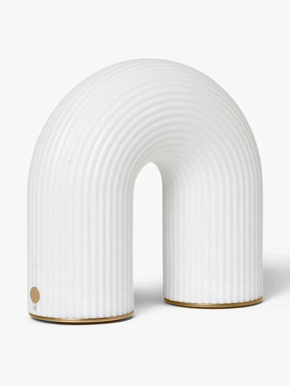 Lámparas De Mesa|Lámparas De Techo>Ferm Living Lámpara de mesa pequeña LED regulable con estructura acanalada, portátil