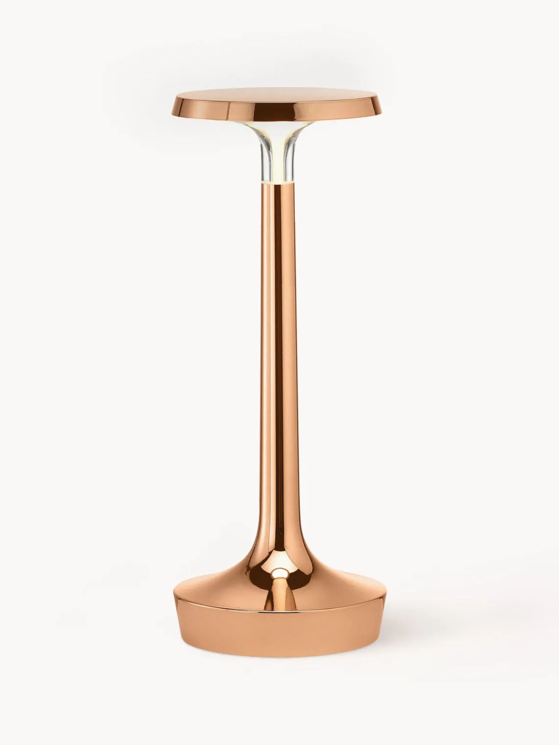 Lámparas De Mesa|Lámparas De Techo>Flos Lámpara de mesa pequeña LED regulable Bonjour, portátil Rosa con acabado metalizado