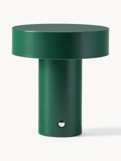 Lámparas De Mesa|Lámparas De Techo>Westwing Collection Lámpara de mesa pequeña LED regulable Kamal, pórtatil Verde oscuro