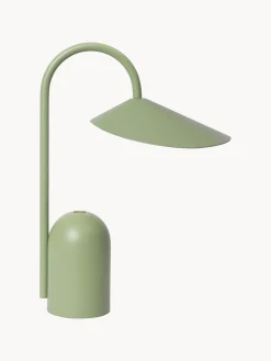 Lámparas De Mesa|Lámparas De Techo>Ferm Living Lámpara de mesa pequeña LED regulable Arum, portátil Verde salvia