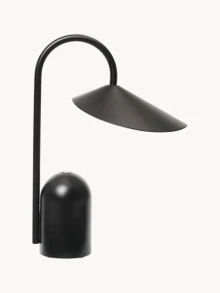 Lámparas De Mesa|Lámparas De Techo>Ferm Living Lámpara de mesa pequeña LED regulable Arum, portátil Negro
