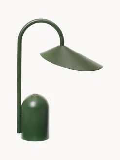 Lámparas De Mesa|Lámparas De Techo>Ferm Living Lámpara de mesa pequeña LED regulable Arum, portátil Verde salvia