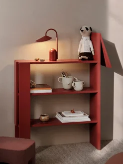 Lámparas De Mesa|Lámparas De Techo>Ferm Living Lámpara de mesa pequeña LED regulable Arum, portátil Terracota