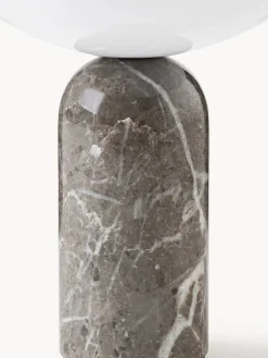 Lámparas De Mesa|Lámparas De Techo></noscript>New Works Lámpara de mesa pequeña móvil de mármol Kizu, regulable Mármol blanco, taupe