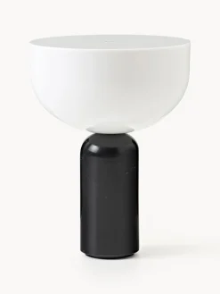 Lámparas De Mesa|Lámparas De Techo>New Works Lámpara de mesa pequeña móvil de mármol Kizu, regulable Blanco, mármol negro