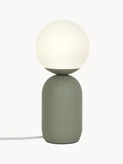 Lámparas De Mesa|Lámparas De Techo> Lámpara de mesa pequeña Notti Blanco, verde oliva