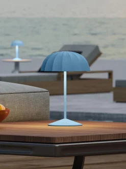 New Lámpara de mesa pequeña para exterior LED regulable Ombrellino, portátil Lámparas De Mesa De Exterior|Lámparas De Techo