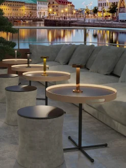 Lámparas De Mesa De Exterior|Lámparas De Mesa De Exterior>sompex Lámpara de mesa pequeña para exterior LED regulable Boro, portátil Cobrizo