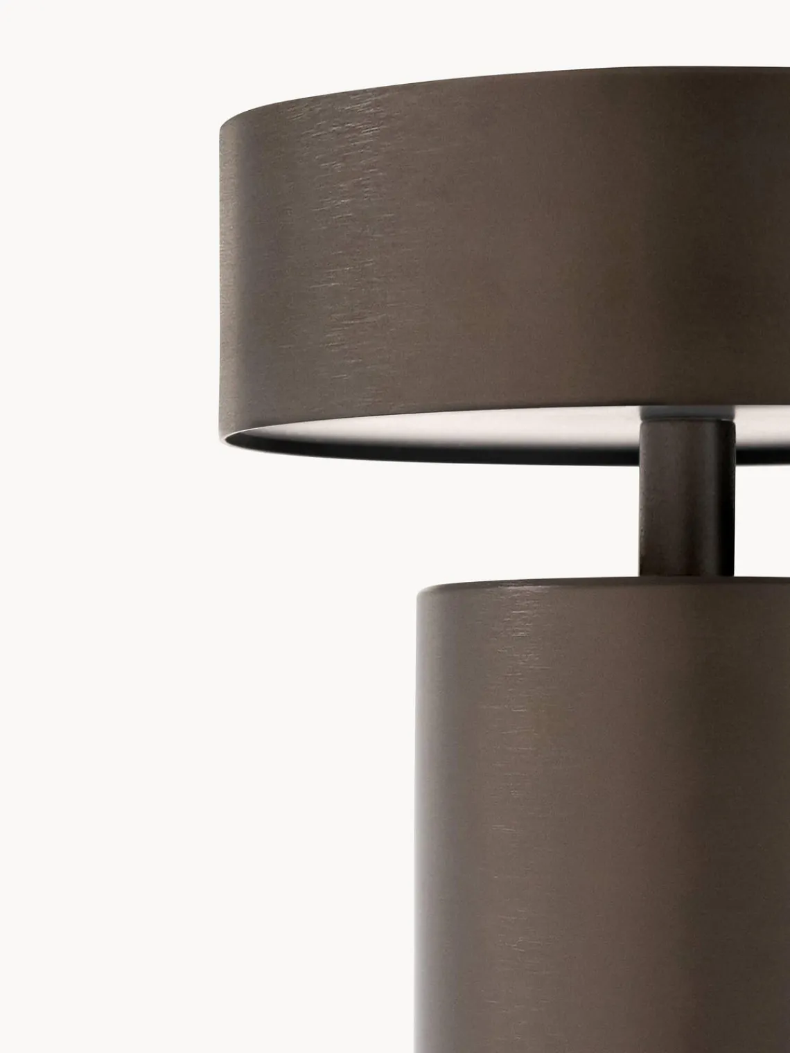 Lámparas De Techo|Lámparas De Mesa>Audo Copenhagen Lámpara de mesa pequeña regulable Columna, portátil Marrón oscuro