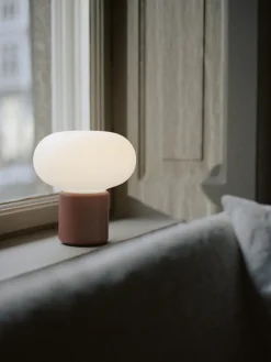 Lámparas De Mesa|Lámparas De Techo>New Works Lámpara de mesa pequeña regulable Karl-Johan, portátil Blanco, rojo óxido