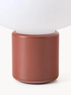 Lámparas De Mesa|Lámparas De Techo></noscript>New Works Lámpara de mesa pequeña regulable Karl-Johan, portátil Blanco, rojo óxido