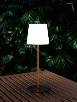 Lámparas De Mesa De Exterior|Lámparas De Techo>Westwing Collection Lámpara de mesa regulable con conexión USB Fausta Dorado, blanco