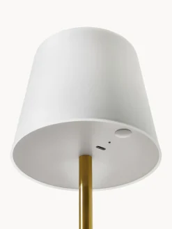Lámparas De Mesa De Exterior|Lámparas De Techo></noscript>Westwing Collection Lámpara de mesa regulable con conexión USB Fausta Dorado, blanco