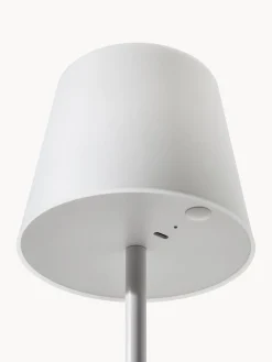 Lámparas De Mesa De Exterior|Lámparas De Techo></noscript>Westwing Collection Lámpara de mesa regulable con conexión USB Fausta Verde salvia, blanco