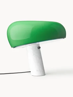 Lámparas De Mesa|Lámparas De Techo>Flos Lámpara de mesa regulable de mármol Snoopy Verde, mármol blanco