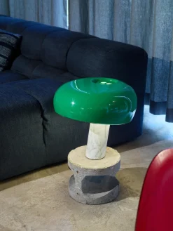 Lámparas De Mesa|Lámparas De Techo></noscript>Flos Lámpara de mesa regulable de mármol Snoopy Verde, mármol blanco
