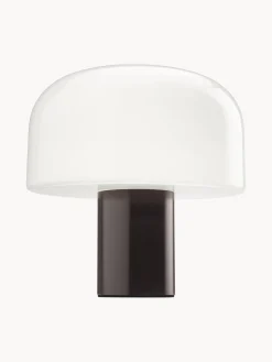 Lámparas De Mesa|Lámparas De Techo>Flos Lámpara de mesa regulable de cristal opalino Bellhop Blanco, marrón oscuro