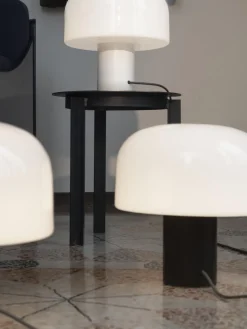 Lámparas De Mesa|Lámparas De Techo>Flos Lámpara de mesa regulable de cristal opalino Bellhop Blanco, marrón oscuro