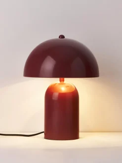 Lámparas De Mesa|Lámparas De Techo></noscript>Westwing Collection Lámpara de mesa retro Walter Color vino brillante