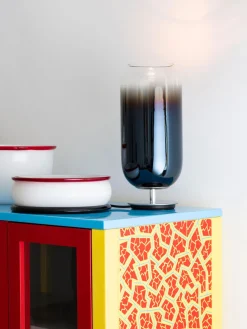 Lámparas De Mesa|Lámparas De Techo>Artemide Lámpara de mesa soplada artesanalmente Gople, tamaños diferentes Azul oscuro, plateado