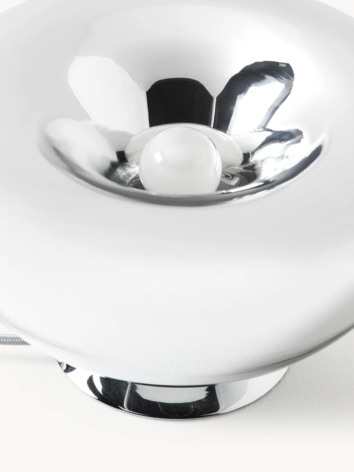 Lámparas De Mesa|Lámparas De Techo>Westwing Collection Lámpara de mesa Zale Cromo