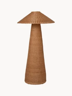 Lámpara de pie artesanal de ratán pequeña Dou Lámparas De Pie|Lámparas De Techo