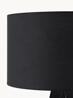 Lámpara de pie con pantalla de madera maciza Jake Lámparas De Pie|Lámparas De Techo