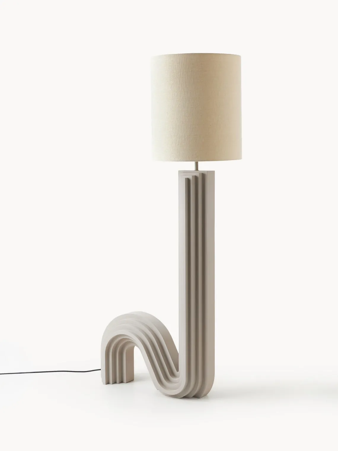 Lámparas De Pie|Lámparas De Techo>Westwing Collection Lámpara de pie de diseño Luomo Greige, beige