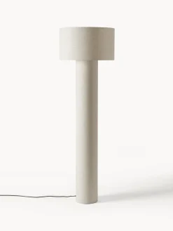 Lámparas De Techo|Lámparas De Pie>Westwing Collection Lámpara de pie de lino Ron Lino beige claro
